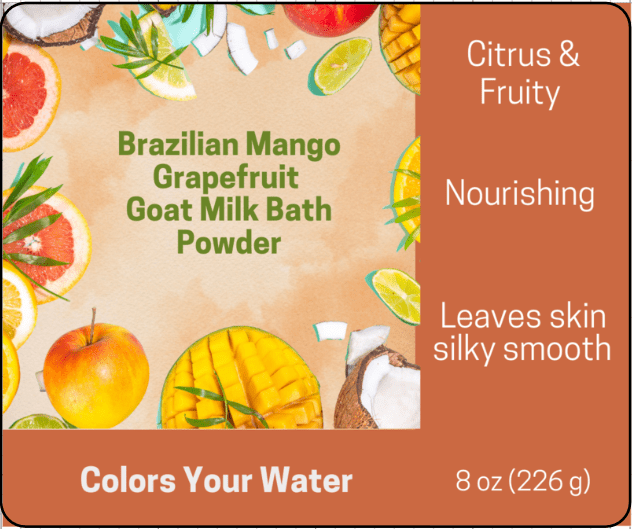 Wholesale Brazilian Mango Revitalizing Goat Milk Bath Soak Powder (6)