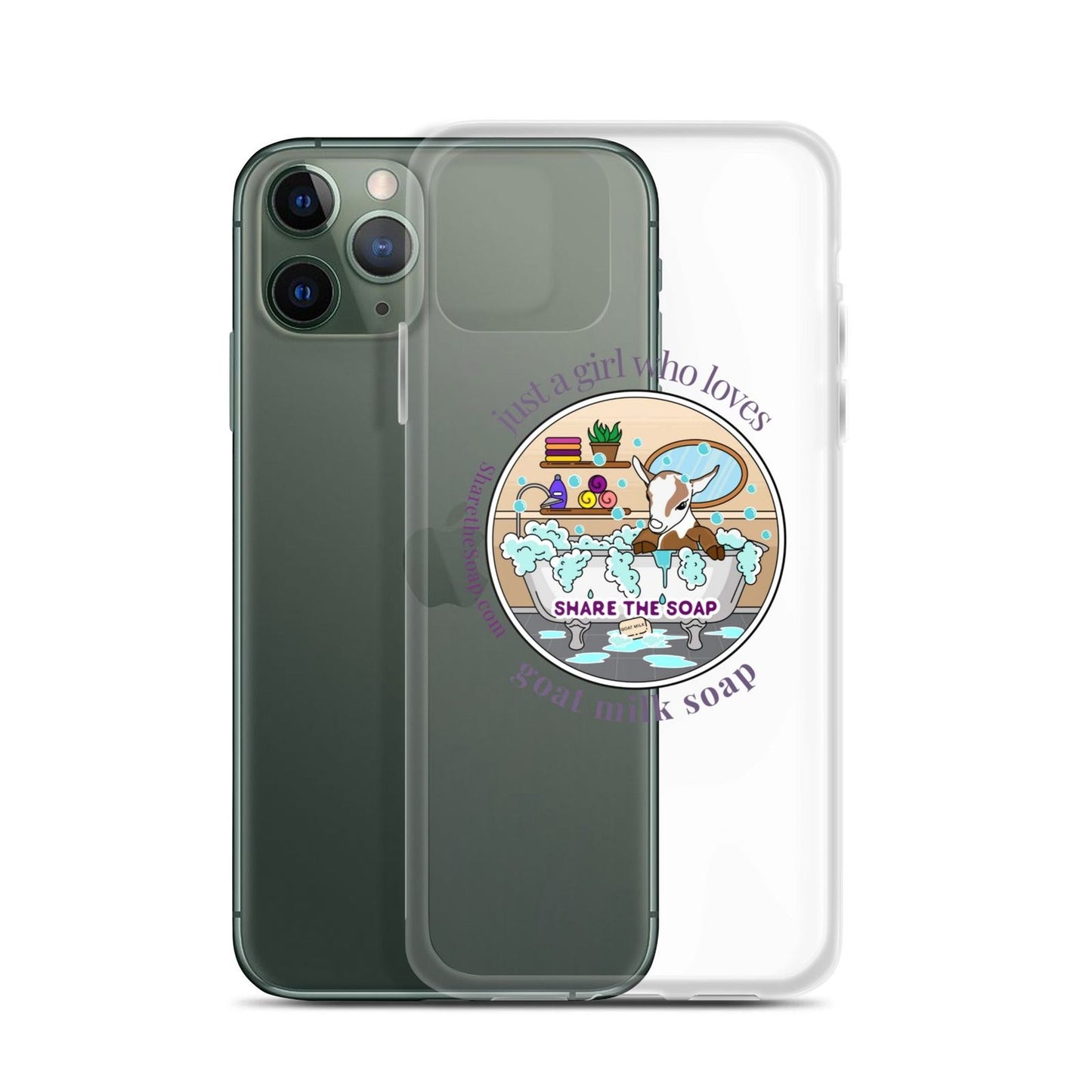 Just a girl who loves goat milk soap Clear Case for iPhone®