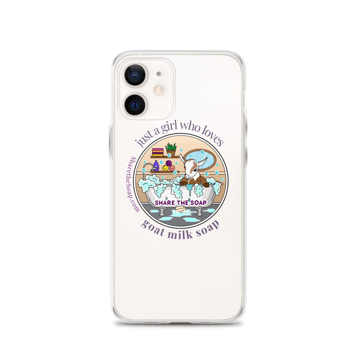 Just a girl who loves goat milk soap Clear Case for iPhone®