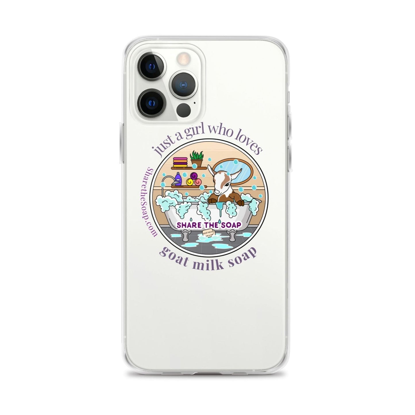 Just a girl who loves goat milk soap Clear Case for iPhone®