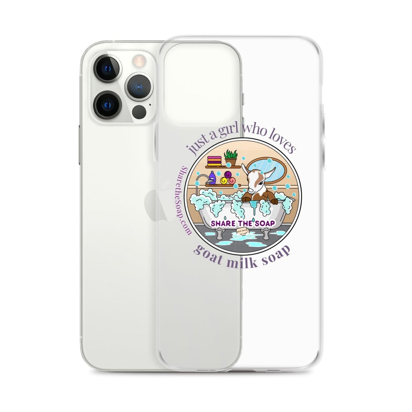 Just a girl who loves goat milk soap Clear Case for iPhone®