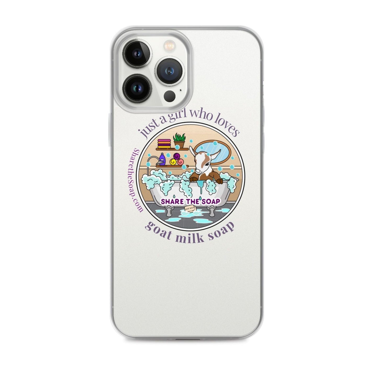 Just a girl who loves goat milk soap Clear Case for iPhone®