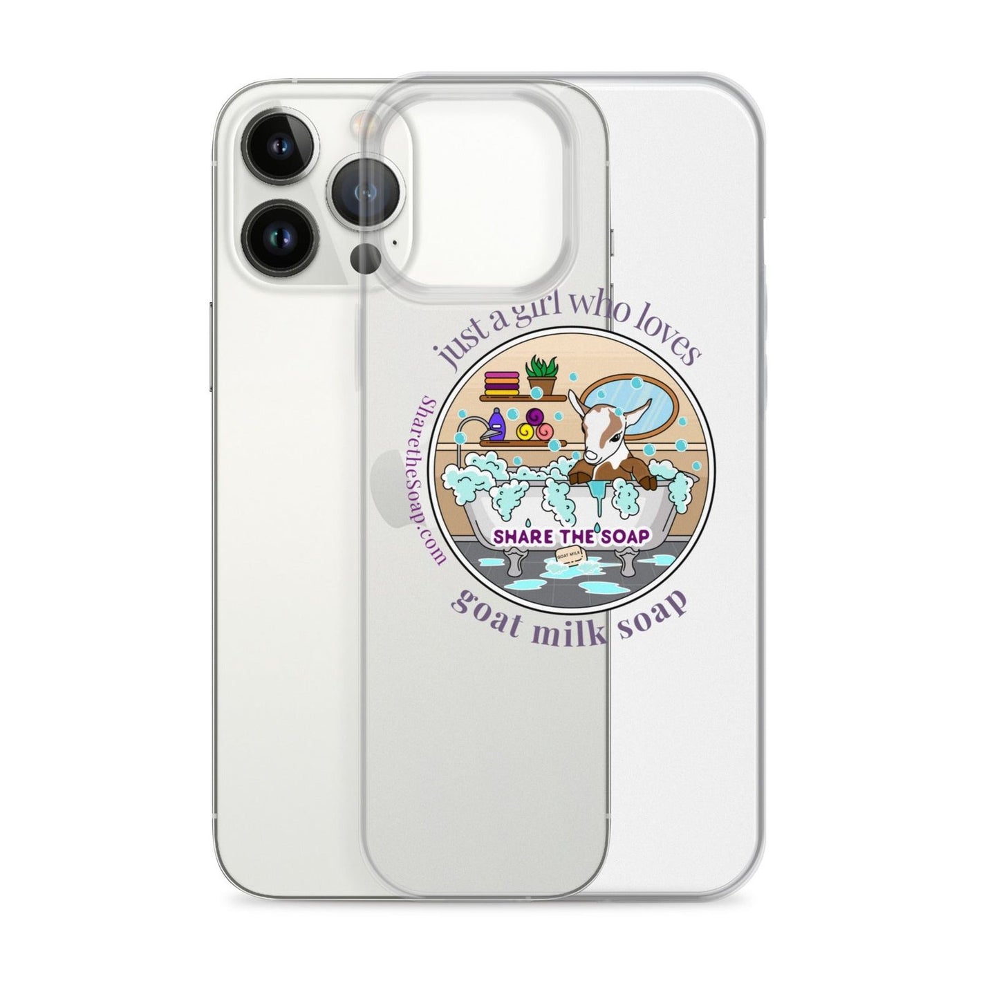 Just a girl who loves goat milk soap Clear Case for iPhone®