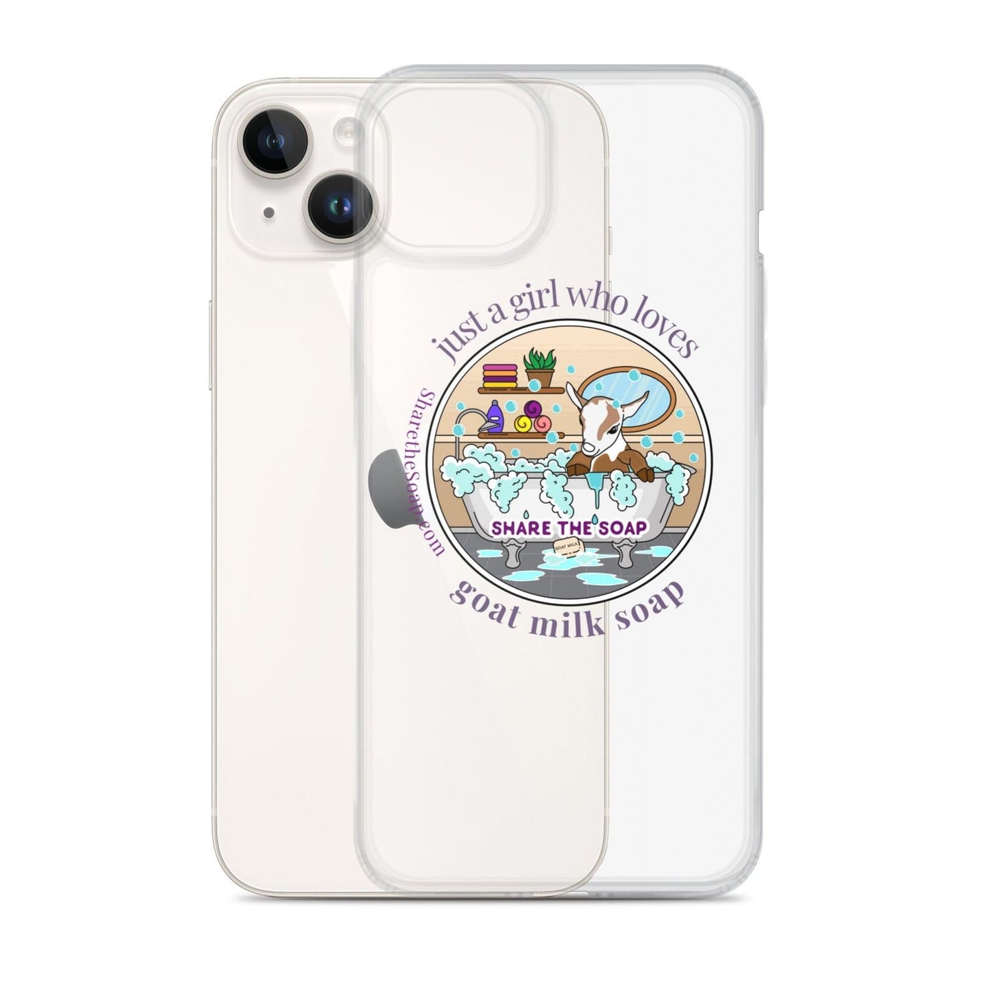 Just a girl who loves goat milk soap Clear Case for iPhone®