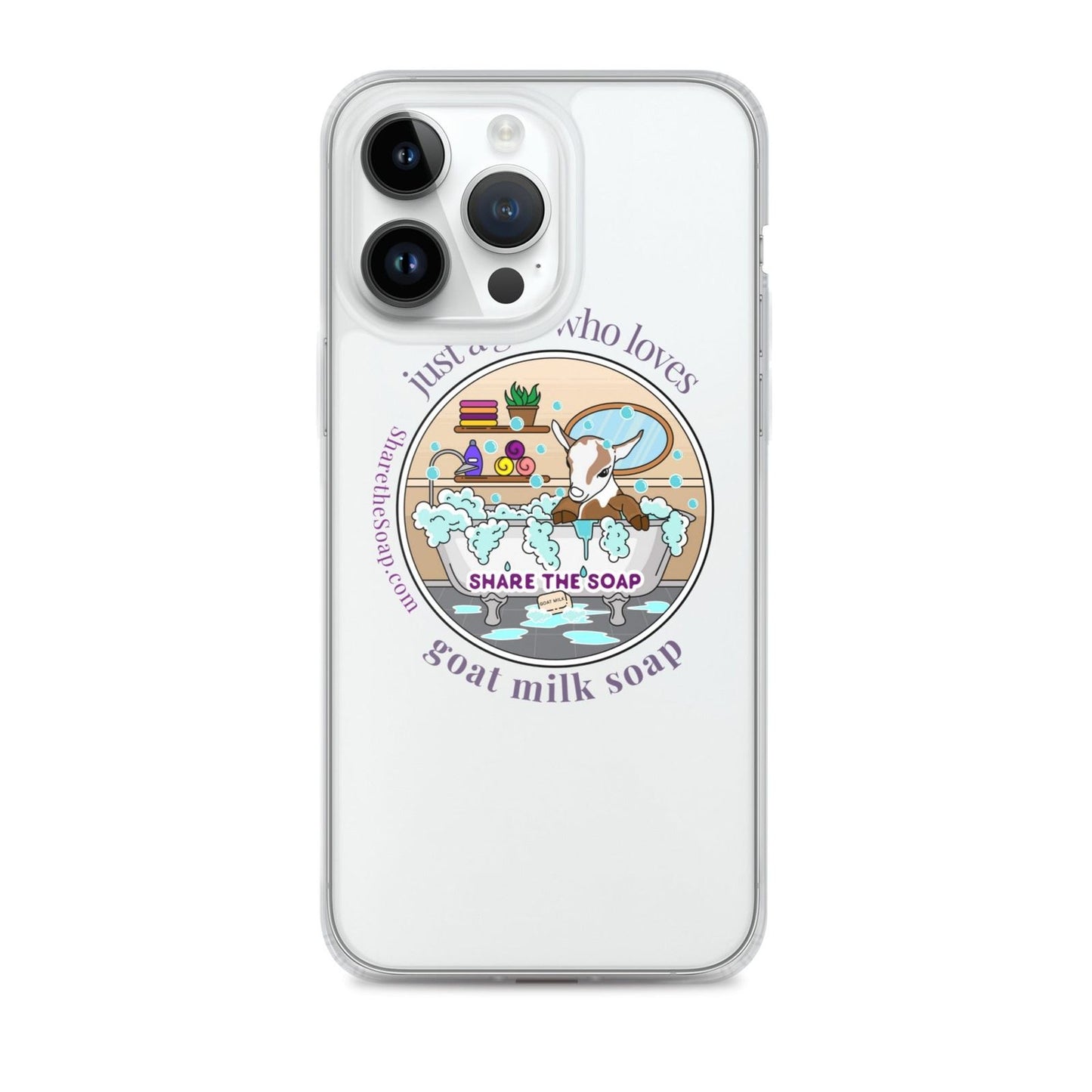 Just a girl who loves goat milk soap Clear Case for iPhone®