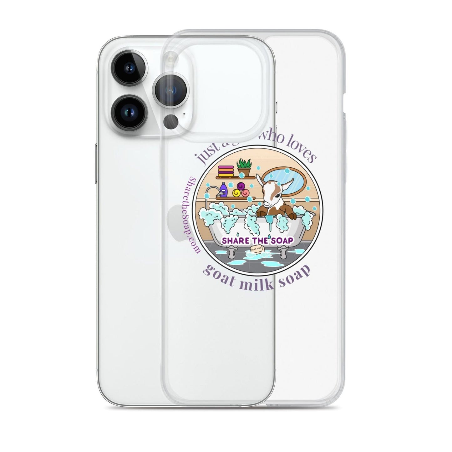 Just a girl who loves goat milk soap Clear Case for iPhone®