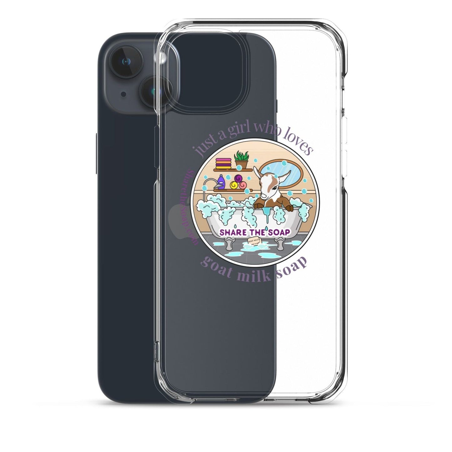 Just a girl who loves goat milk soap Clear Case for iPhone®