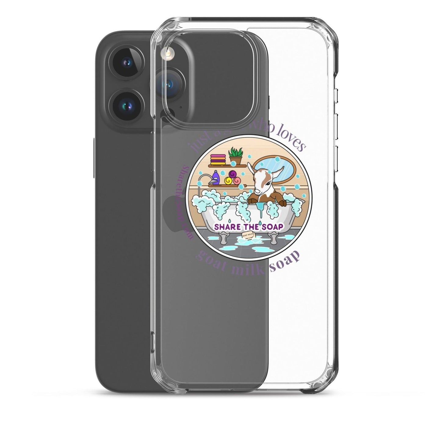 Just a girl who loves goat milk soap Clear Case for iPhone®