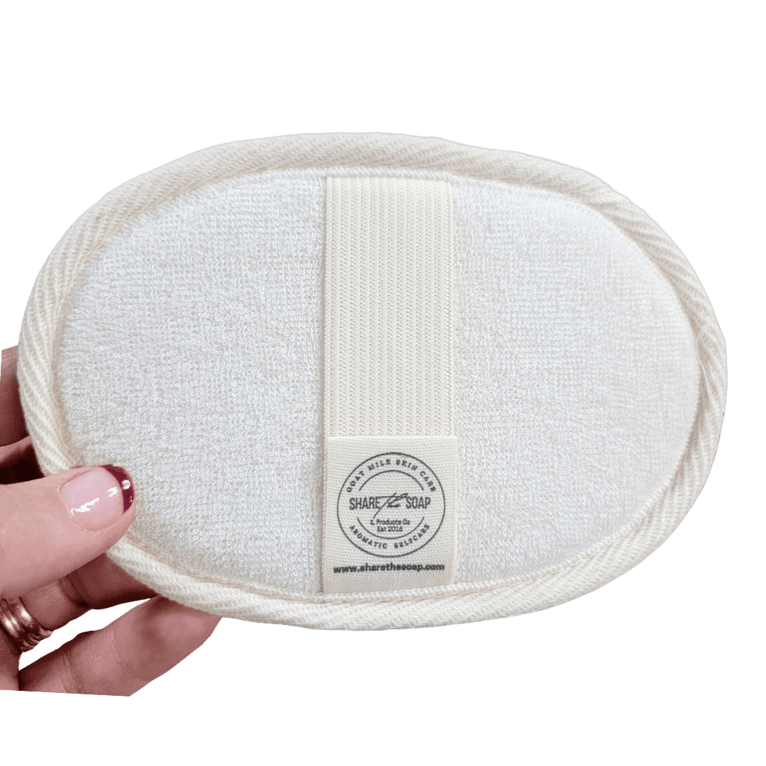 Exfoliating Pad sisal organic cotton loofah 1 or set of 5