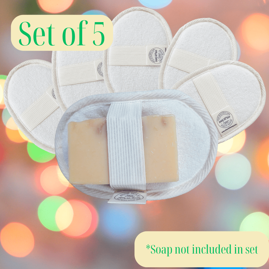 Exfoliating Pad organic cotton loofah sisal