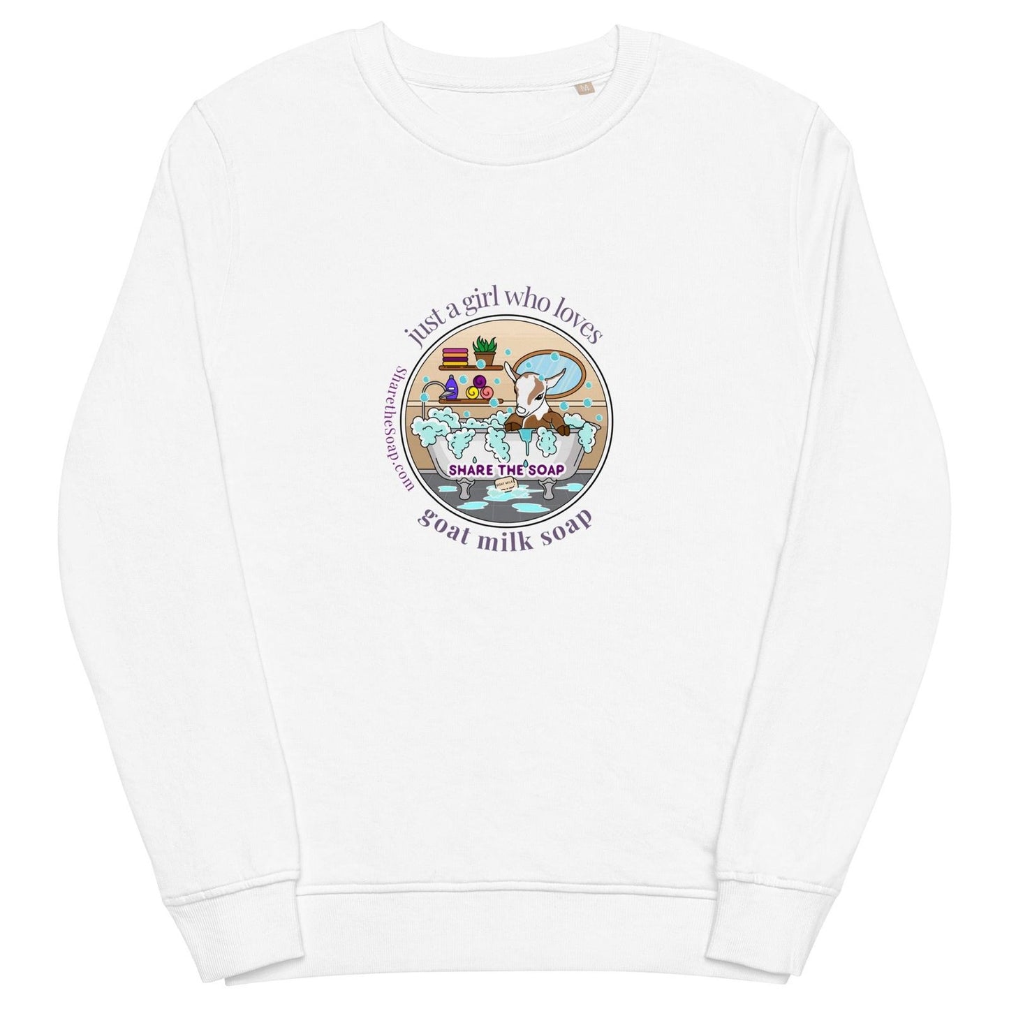 Just a Girl organic sweatshirt