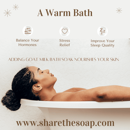 Share The Soap Bath Soak Vanilla Latte - Goat Milk Bath Soak Powder 🥛🍯