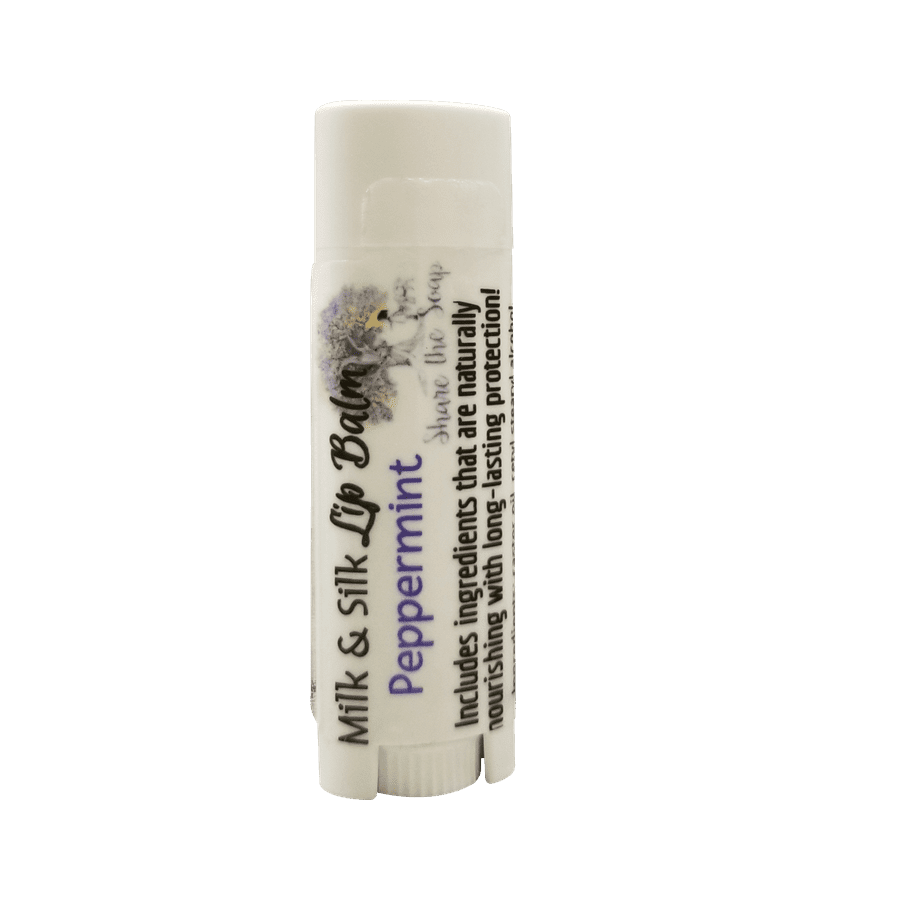 Share The Soap Goat Milk Lip Balm Peppermint - Feels Like Silk Goat Milk PLUS Lip Balm-single **