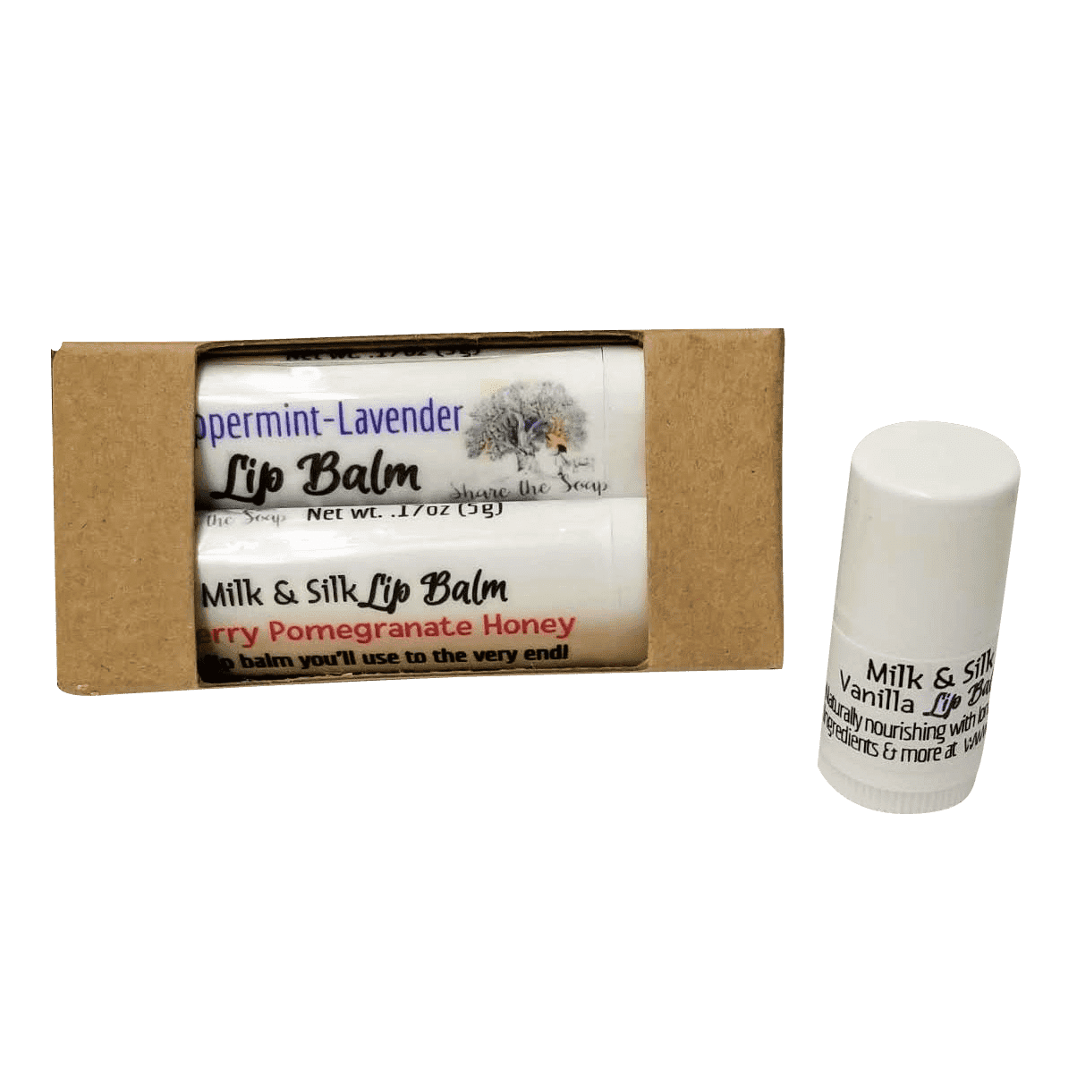 Share The Soap Goat Milk Lip Balm Very Berry - Feels Like Silk Goat Milk PLUS Lip Balm-single šš