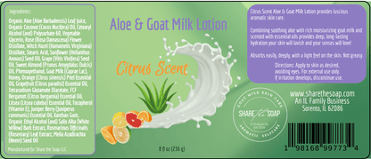 Wholesale Aloe Lotion with Goat Milk