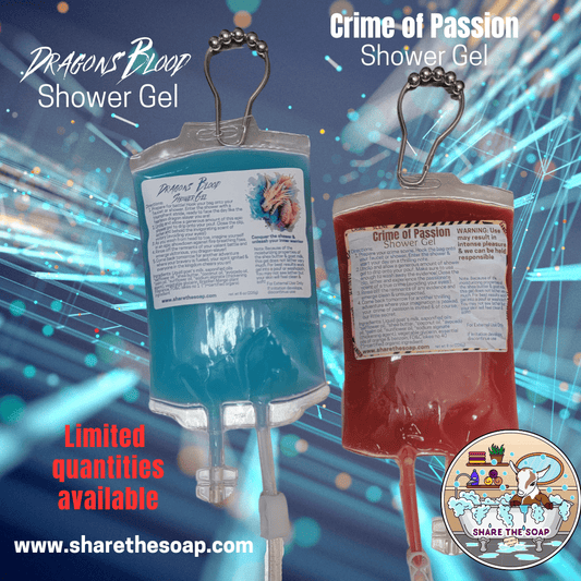 Myth & Mystery: Dragon's Blood and Crime of Passion Goat Milk & Shea Butter Shower Gels