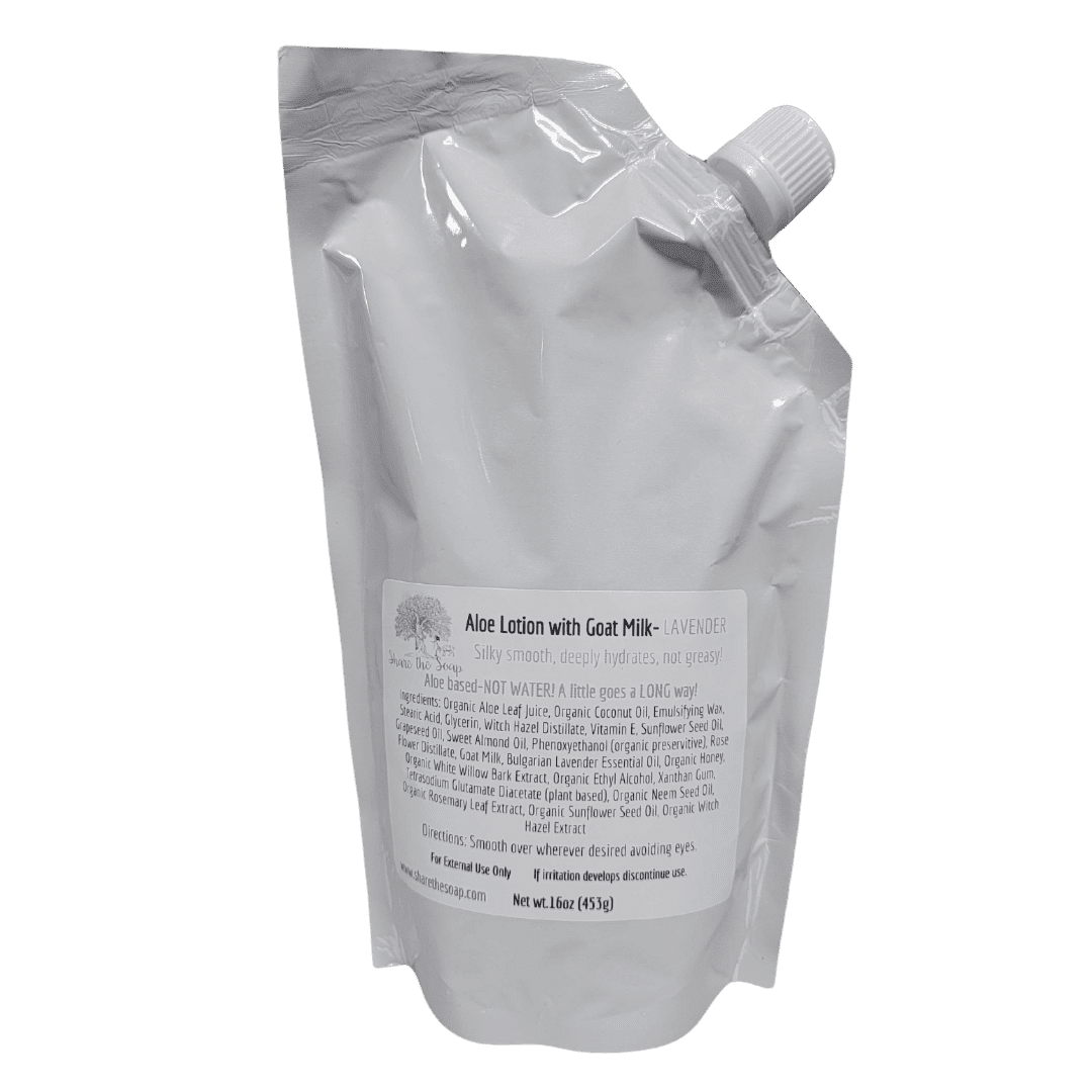 Aloe Lotion with Goat Milk-Refill Pouch 16 oz