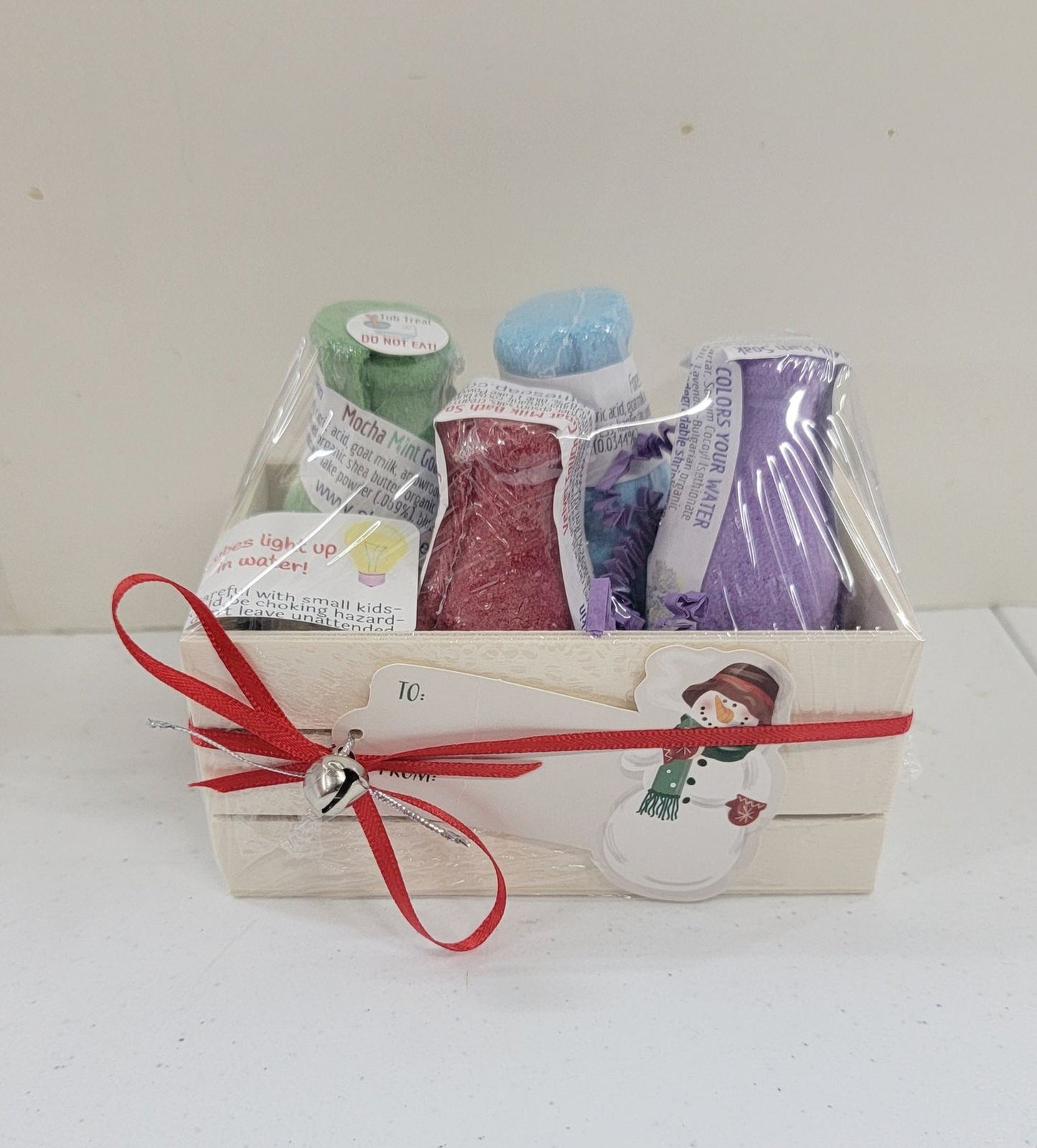 milk jug bath bomb soak crate & toys