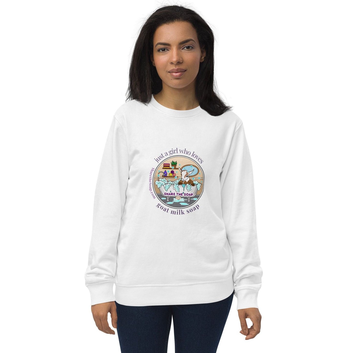 Just a Girl organic sweatshirt