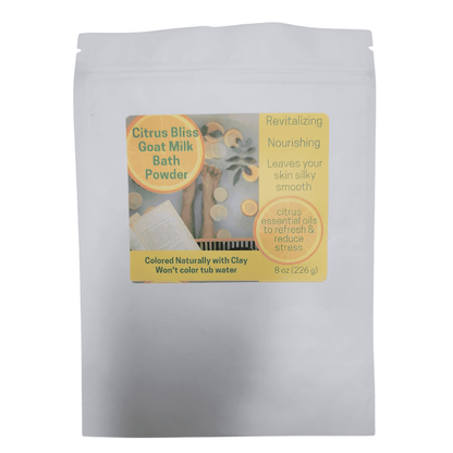 Wholesale Citrus Bliss Revitalizing Goat Milk Bath Soak Powder