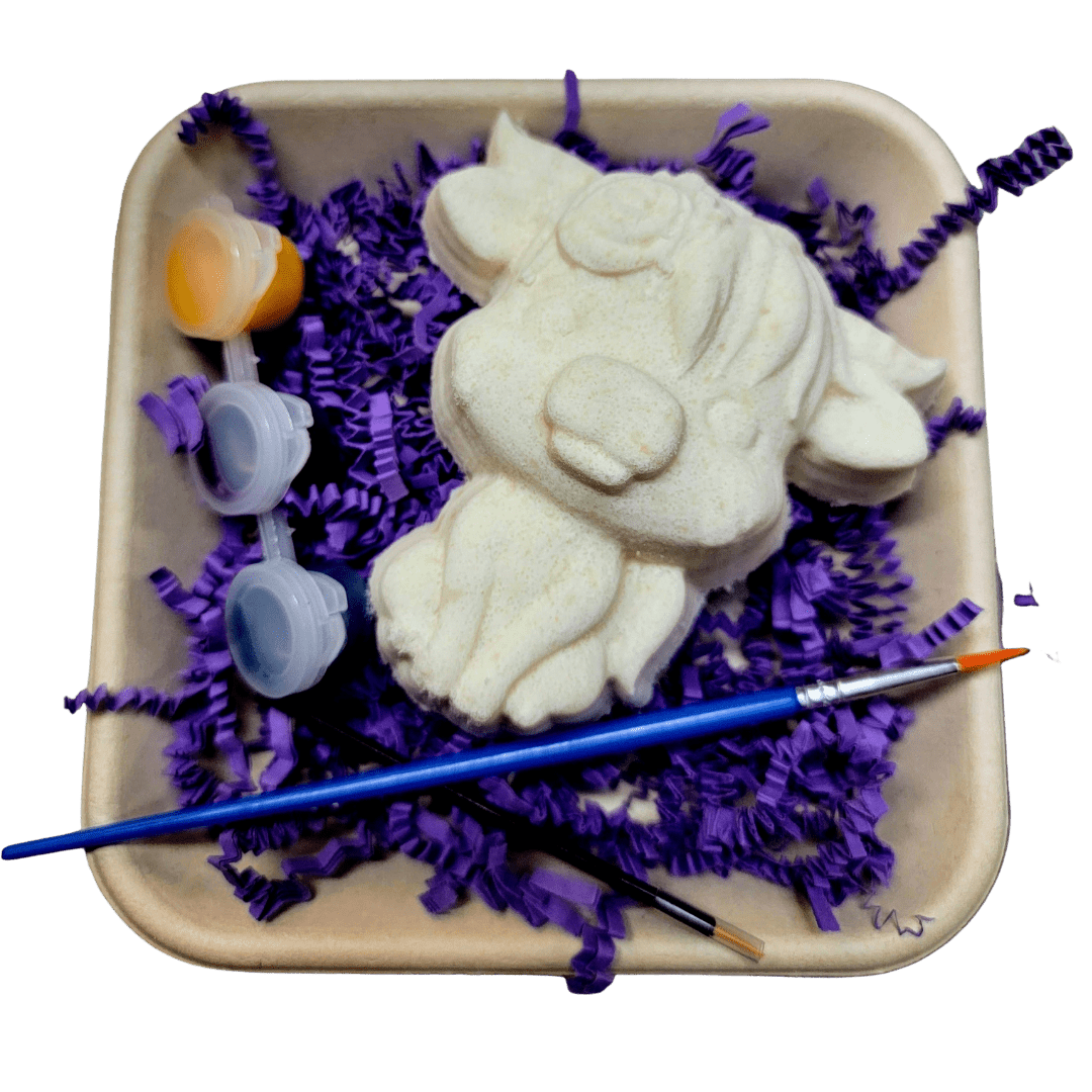 Paint Your Own Bath Bomb Soak-Highland Cow