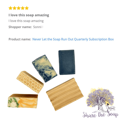 ShareTheSoap Never Let the Soap Run Out Quarterly Subscription Box*